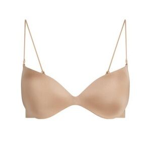 NWT Skims 36D Lightly Lined Plunge Micro Strap Bra Clay